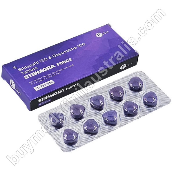Stenagra Force 250 mg (Sildenafil Citrate/Dapoxetine)