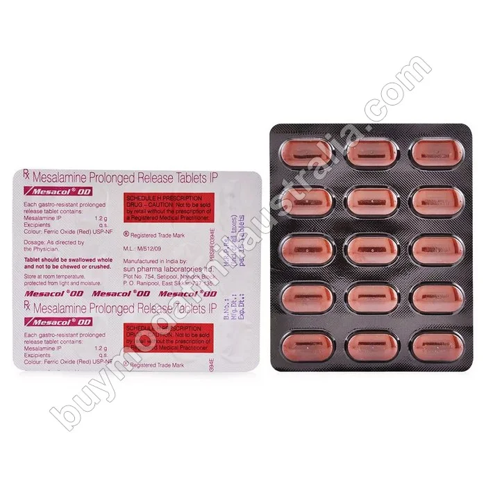 Buy Mesalamine 1200 Mg Australia