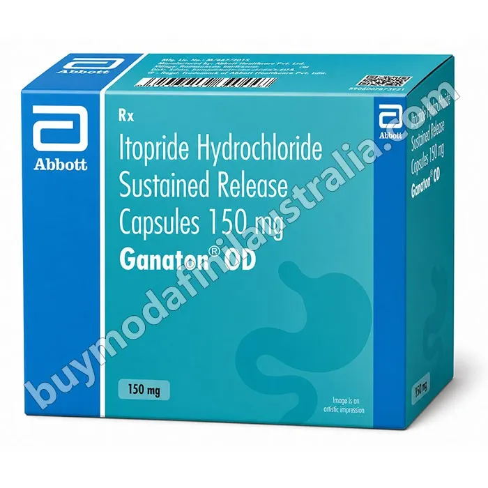 Ganaton OD 150 mg Capsule SR (Itopride)