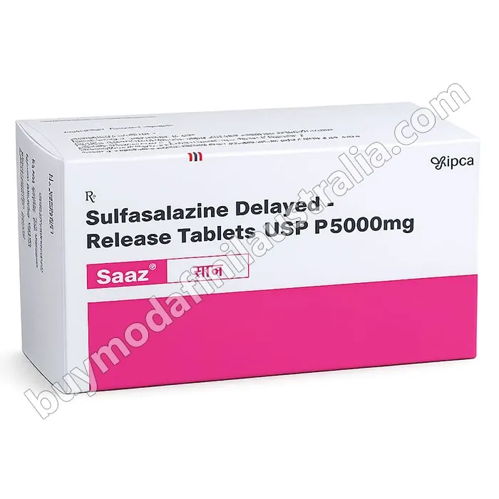 Saaz 500 mg Tablet (Sulfasalazine)