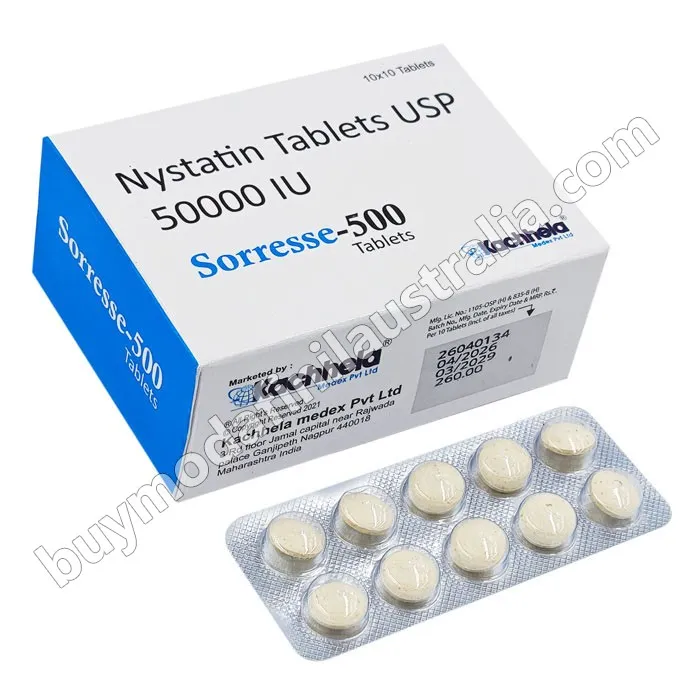 Sorresse 500 Tablets (Nystatin)